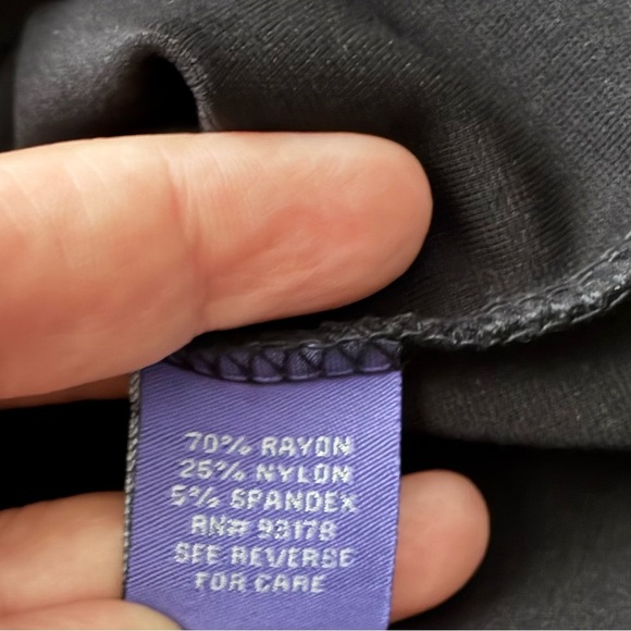 Vivienne Tam Black Dress W/Pearl and Bead Embellishments Mary Jane Collar M - Picture 8 of 9